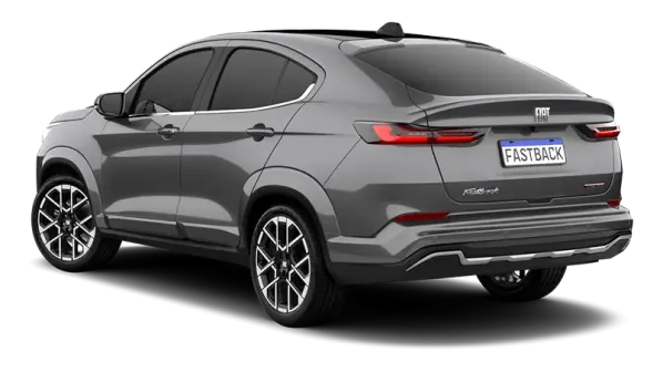 Cinza Silverstone com teto Preto Vulcano