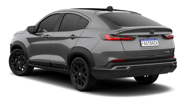 Cinza Silverstone com teto Preto Vulcano