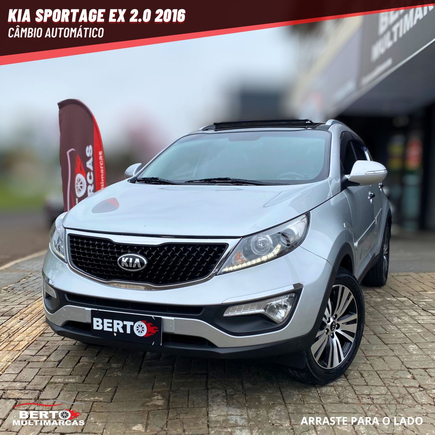 Kia Motors Sportage EX 2.0 16V 2.0 16V Flex Aut. Flex 4 Automático 1074236 Em Foz Do Iguaçu - foto 3