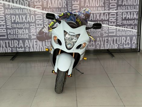 SUZUKI Motos Branco Pearl com Rodas Douradas