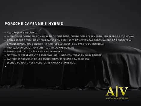 Porsche Cayenne E-Hybrid 3.0 V6 462cv