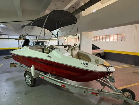 CRYSTAL F160 16PES 50HP MERCURY COM CARRETA RODOVIARIA