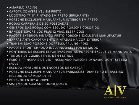 Porsche 718 Boxster 2.0 300cv