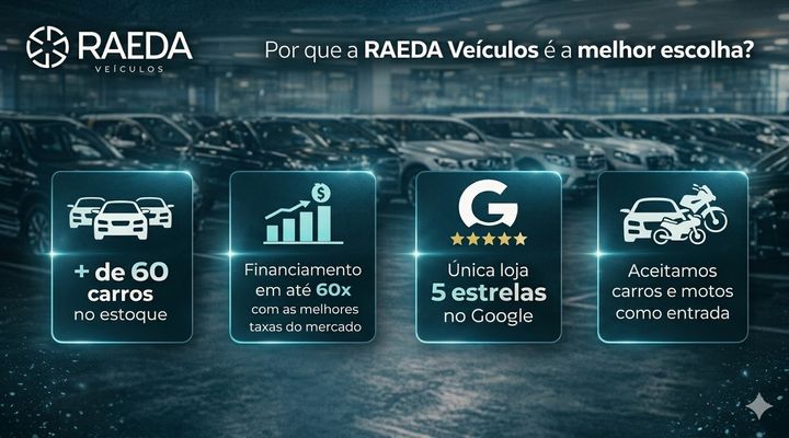 Carros usados, seminovos em Teresina - Compra e venda - Raeda Veículos
