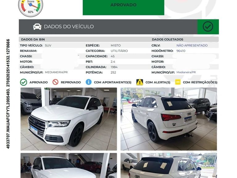 Audi Q5 Prestige Plus 2.0 TFSI Quat. S tronic