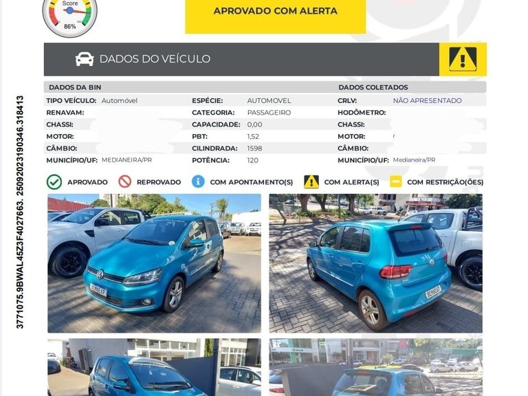 VolksWagen Fox Highline1.6 Flex 16V 5p