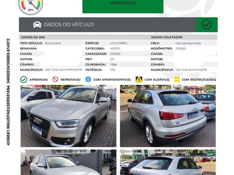 Audi Q3 2.0 TFSI Quat. 170/180cv S-tronic 5p