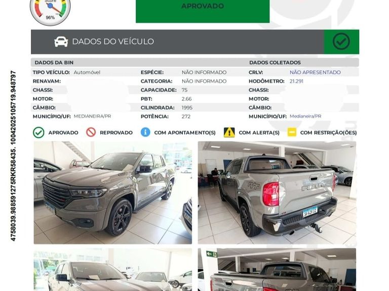 RAM RAMPAGE R/T HURRIC. 4 2.0 TB CD 4X4 Aut.