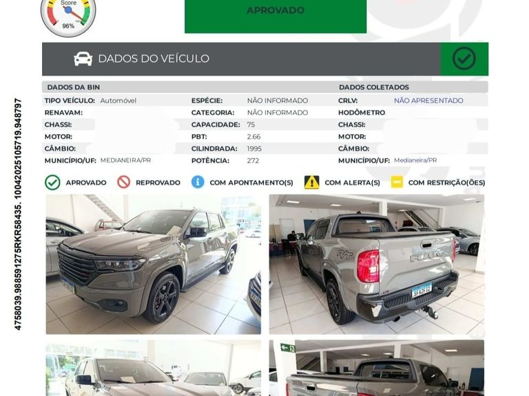 RAM RAMPAGE R/T HURRIC. 4 2.0 TB CD 4X4 Aut.