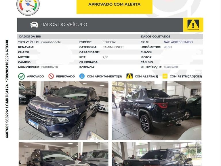 Fiat Toro Ultra 2.0 16V 4x4 TB Diesel Aut.