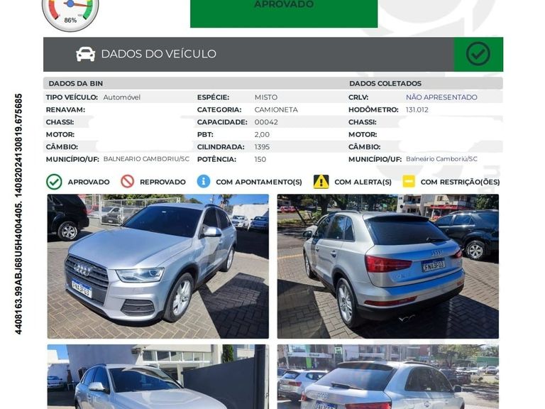 Audi Q3 1.4 TFSI/TFSI Flex S-tronic 5p