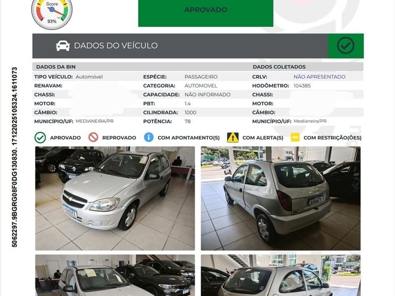 Chevrolet Celta Life/ LS 1.0 MPFI 8V FlexPower 3p