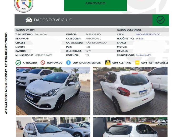 Peugeot 208 Allure 1.6 Flex 16V 5p Aut.