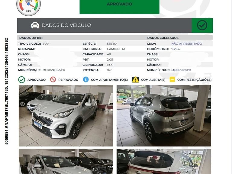 Kia Motors Sportage LX 2.0 16V/ 2.0 16V Flex  Aut.