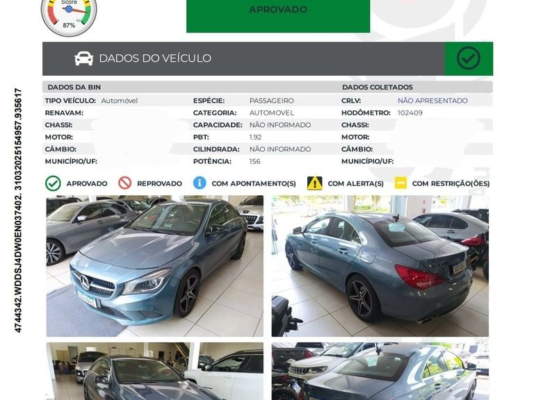 Mercedes CLA-200 First Edition 1.6 TB 16V  Aut.