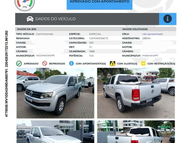 VolksWagen AMAROK CD2.0 16V/S CD2.0 16V TDI 4x4 Die