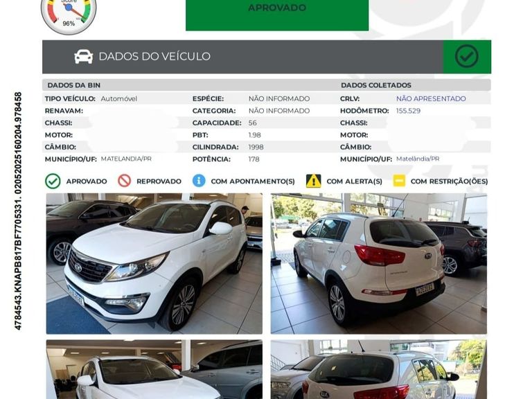 Kia Motors Sportage LX 2.0 16V/ 2.0 16V Flex  Aut.