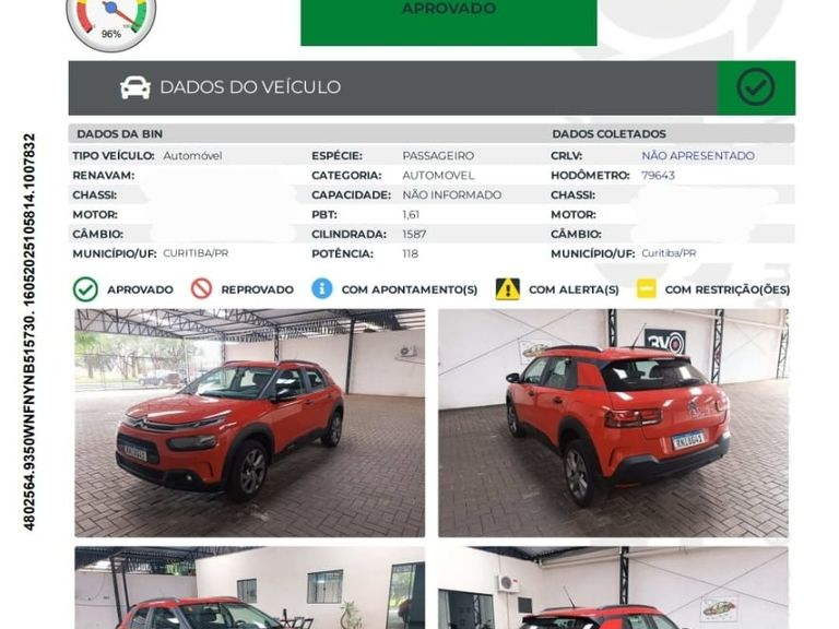 Citroën C4 CACTUS FEEL 1.6 16V Flex Aut.