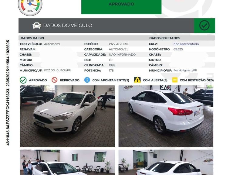 Ford Focus 2.0 16V/SE/SE Plus Flex 5p Aut.