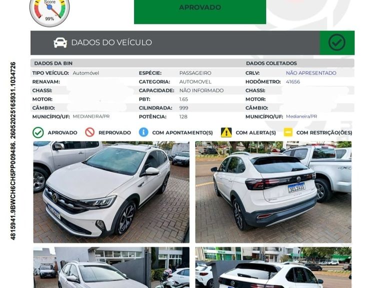 VolksWagen Nivus Highline 1.0 200 TSI Flex Aut.