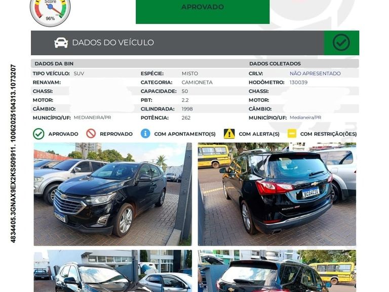 Chevrolet EQUINOX Premier 2.0 Turbo AWD 262cv Aut.