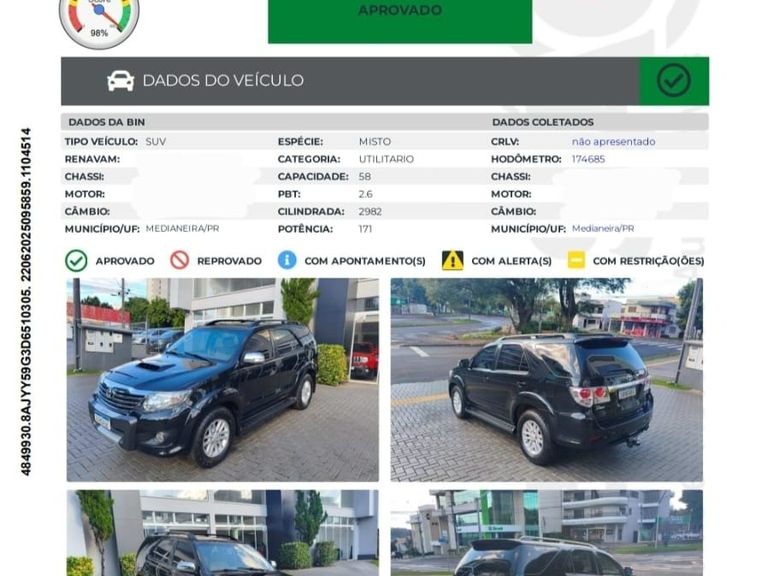 Toyota Hilux SW4 SRV D4-D 4x4 3.0 TDI Dies. Aut