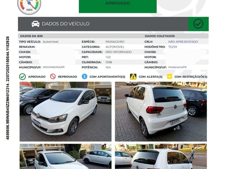 VolksWagen Fox Connect 1.6 Flex 8V 5p