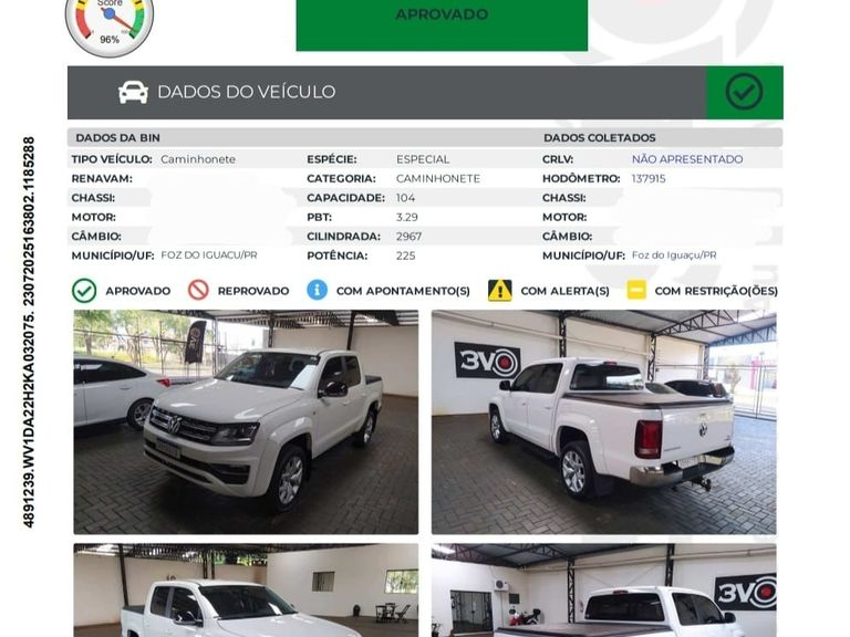 VolksWagen AMAROK Highline CD 3.0 4x4 TB Dies. Aut.
