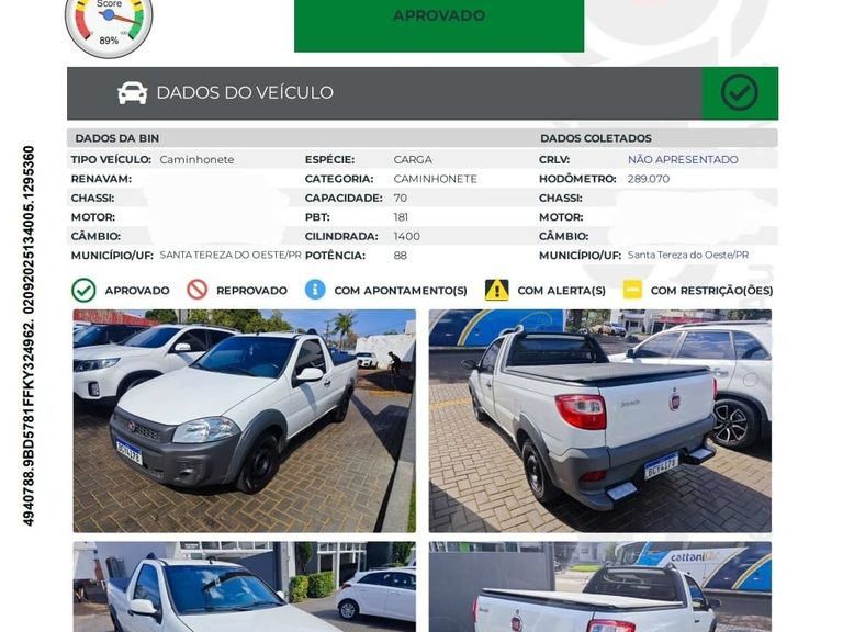 Fiat Strada Working HARD 1.4 Fire Flex 8V CS
