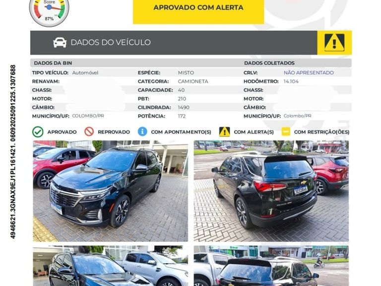Chevrolet EQUINOX Premier 1.5 Turbo 172cv Aut.