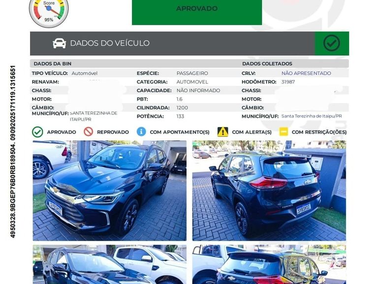 Chevrolet TRACKER Premier 1.2 Turbo 12V Flex Aut.