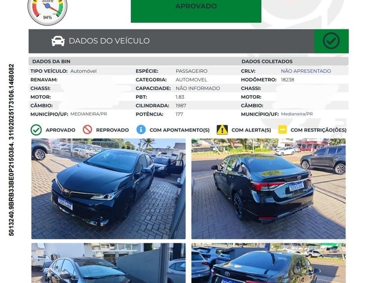 Toyota Corolla GR-Sport 2.0 Flex 16V Aut.