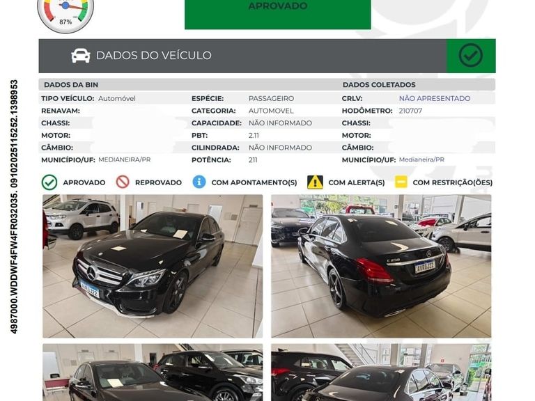 Mercedes C-250 Sport 2.0 16V 211cv Aut.