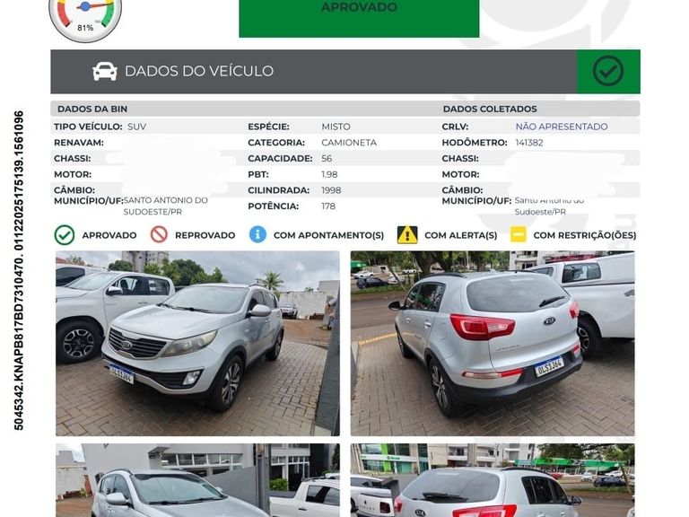 Kia Motors Sportage LX 2.0 16V/ 2.0 16V Flex  Aut.