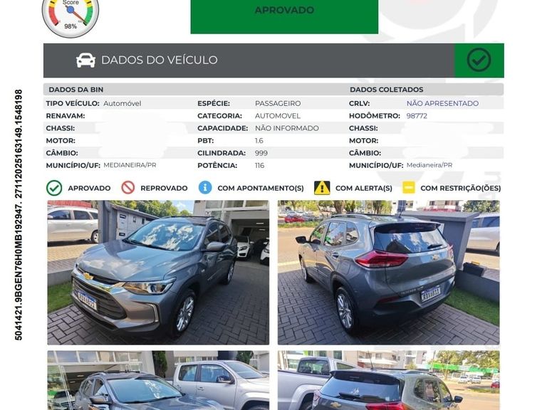 Chevrolet TRACKER LTZ 1.0 Turbo 12V Flex Aut.