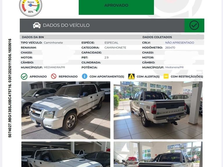 Chevrolet S10 Pick-Up Exec. 2.8 4x2 CD TB Int.Dies