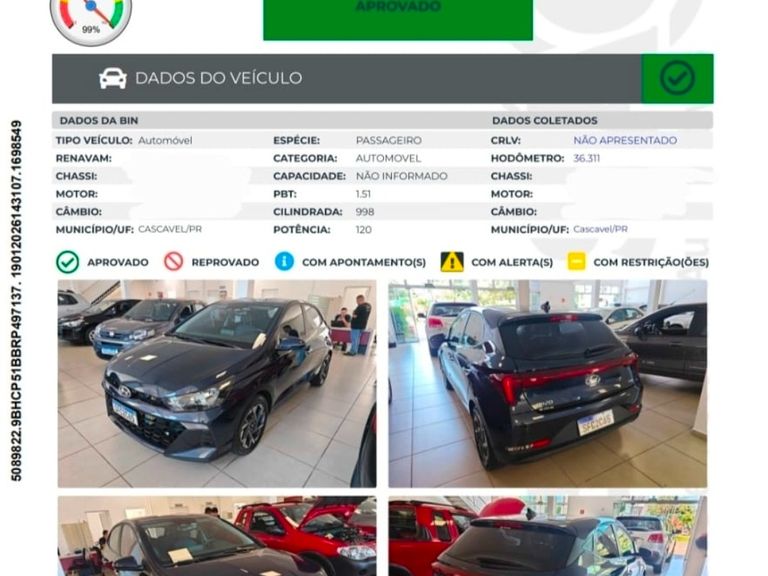 Hyundai HB20 Plat. Safety 1.0 TB Flex 12V Aut.