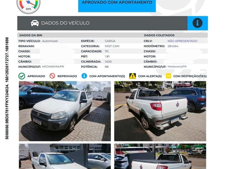 Fiat Strada Working HARD 1.4 Fire Flex 8V CS