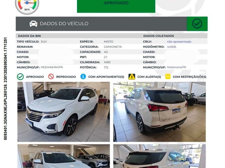 Chevrolet EQUINOX Premier 1.5 Turbo 172cv Aut.