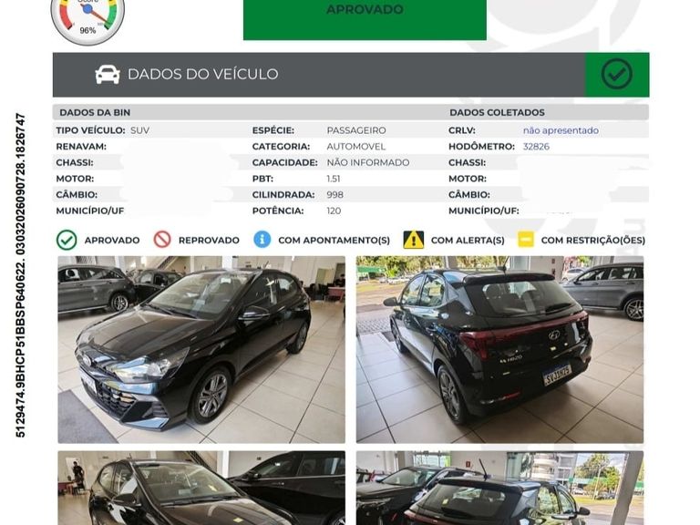 Hyundai HB20 Comf. Plus Tech 1.0 TB Flex 12V Aut