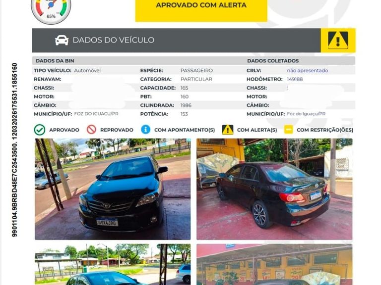 Toyota Corolla XEi 2.0 Flex 16V Aut.