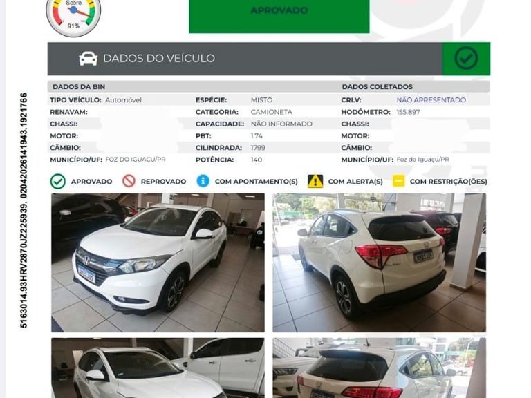 Honda HR-V EXL 1.8 Flexone 16V 5p Aut.