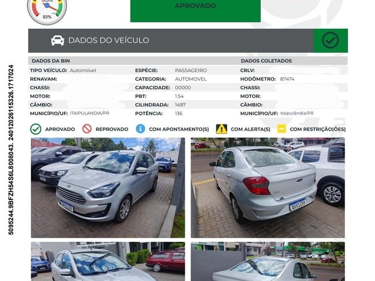 Ford Ka 1.5 Sedan SE 12V Flex 4p Aut.