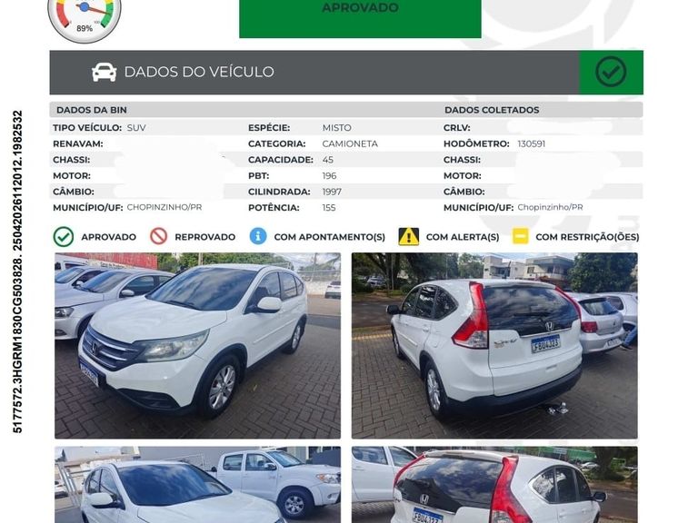 Honda CR-V LX 2.0 16V 2WD/2.0 Flexone Aut.