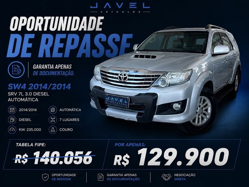 Toyota Hilux SW4 SRV D4-D 4x4 3.0 TDI Dies. Aut