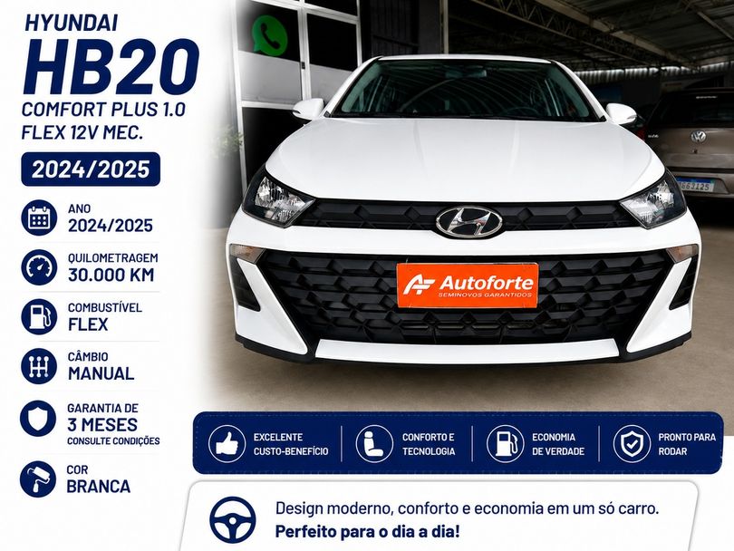 Hyundai HB20 Comfort Plus 1.0 Flex 12V Mec.