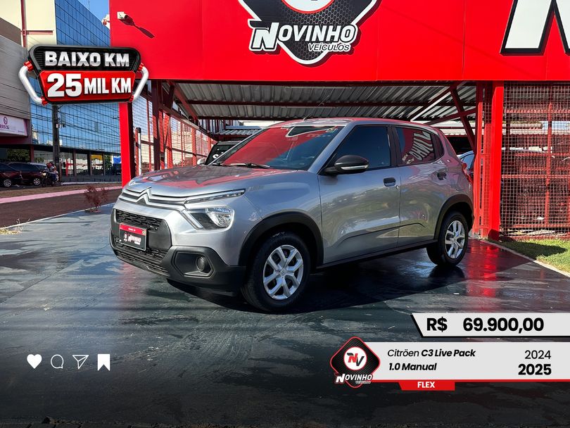 Citroën C3 Live Pack 1.0 Flex 6V 5p Mec.