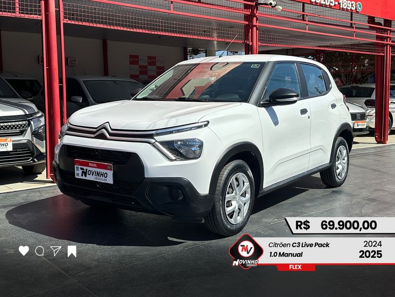 Citroën C3 Live Pack 1.0 Flex 6V 5p Mec.