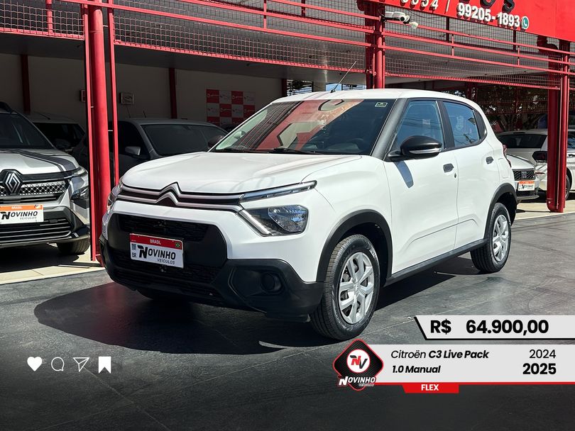 Citroën C3 Live Pack 1.0 Flex 6V 5p Mec.