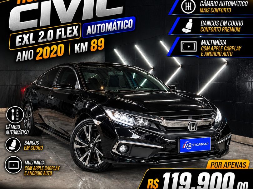Honda Civic Sedan EXL 2.0 Flex 16V Aut.4p